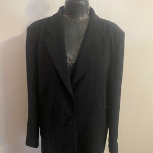 Covington Black 2 button blazer, size 18